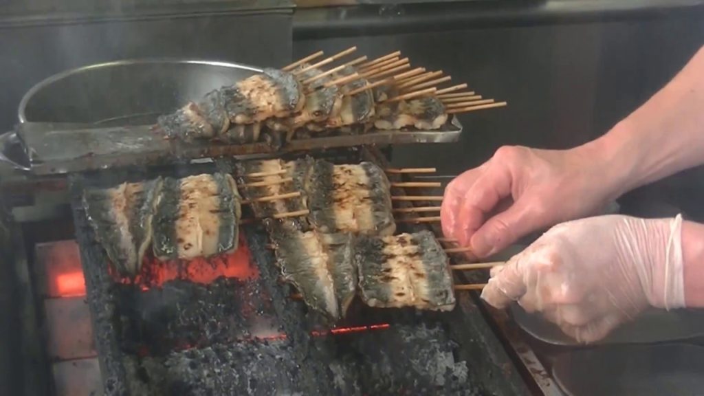 Japanese Street Food UNAGI in Tokyo Tsukiji