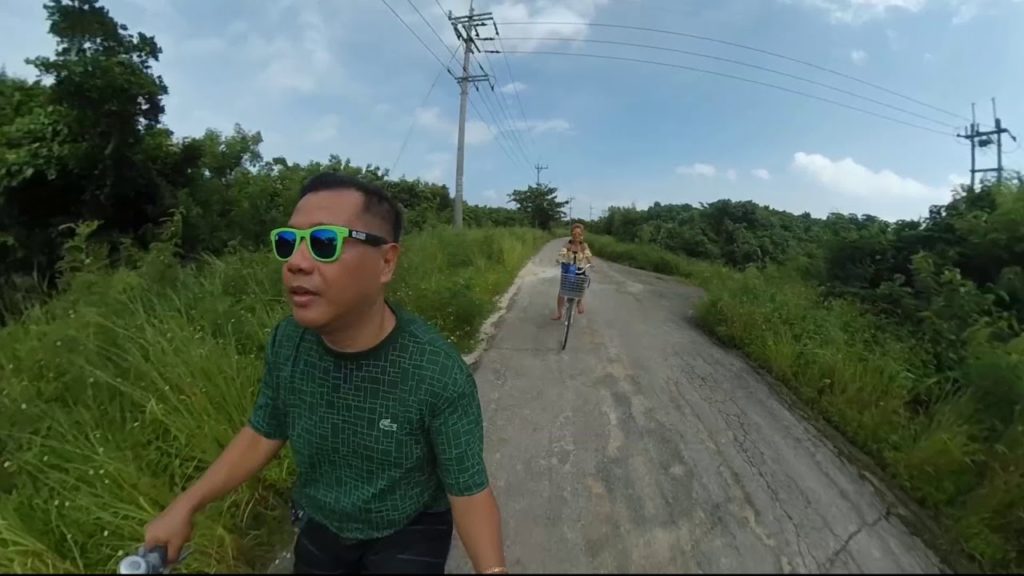 Biking around Taketomi Island, Ishigaki, Okinawa Japan