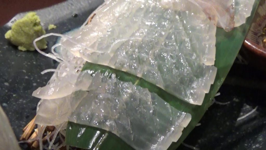 Street food Japan, Fresh Squid , Tokyo ,活イカ