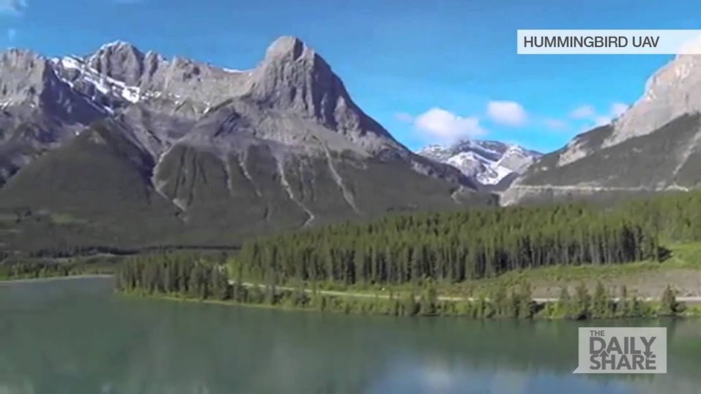 Drone view: Banff, Canada