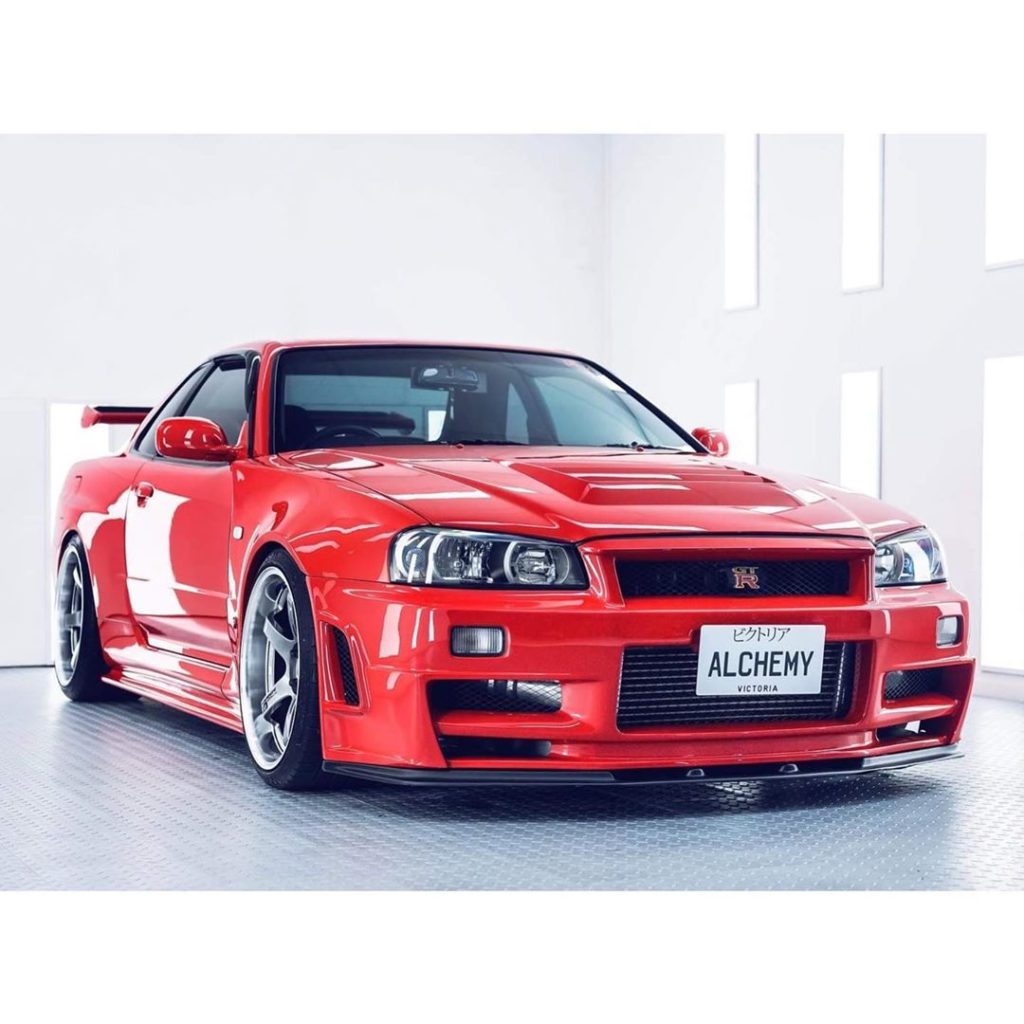 Red hot R34  Photo @namikon_detailing .
.
.
.
Follow the Crew:  @Nissan_GTR_Love...
