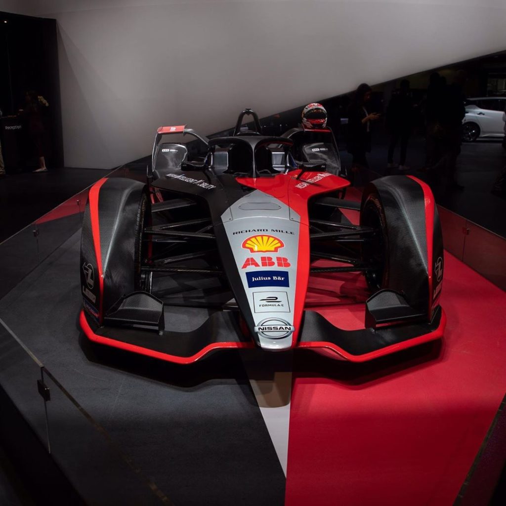 Nissan: “We used our iconic Nissan racing red, black and white colors layered diagonally… "We used our iconic Nissan racing red, black and white colors layered diagonally...