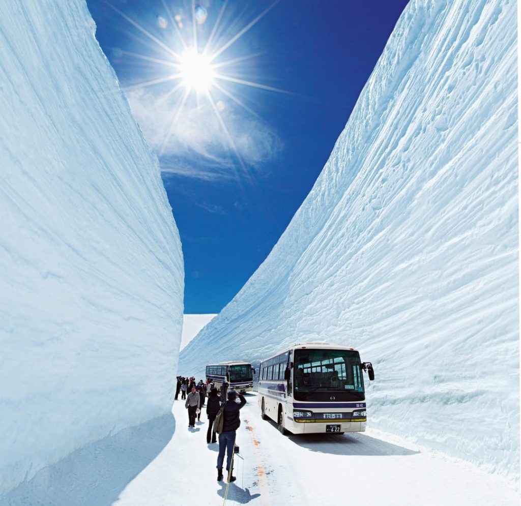 Visit Japan: The Tateyama Kurobe Alpine Route rises through rugged terrain to the heart of Ja… The Tateyama Kurobe Alpine Route rises through rugged terrain to the heart of Ja...