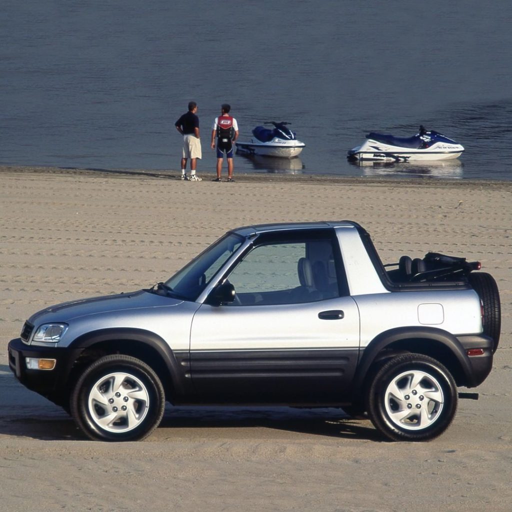 Every day is a vacay in a convertible #Rav4. #TBT 1998 #LetsGoPlaces...