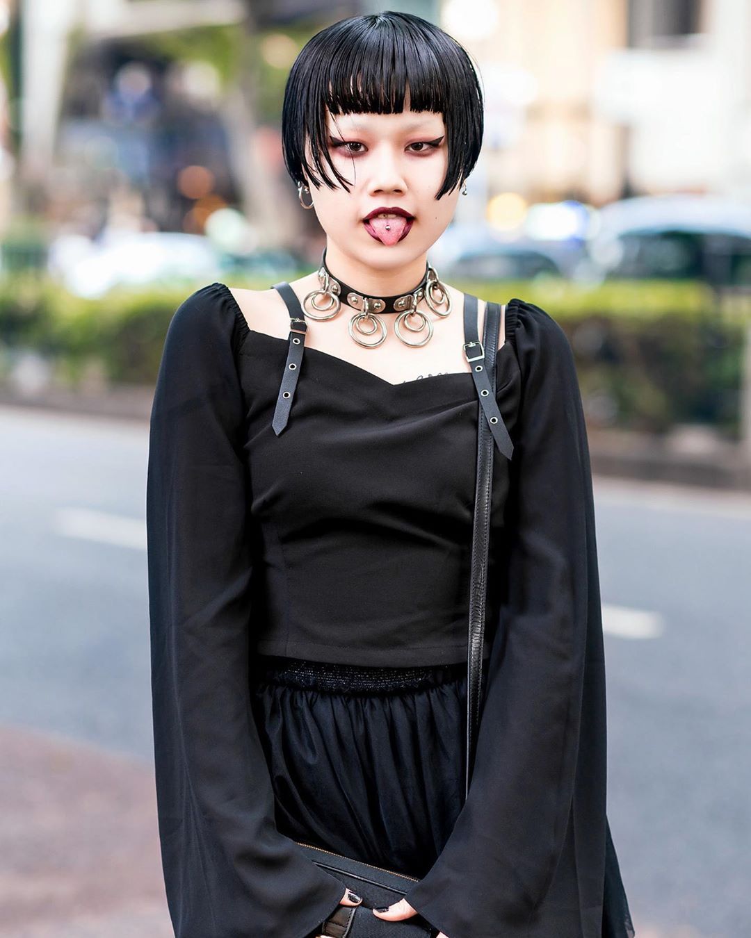 Tokyo Fashion: 19-year-old Japanese student Hana on the street in