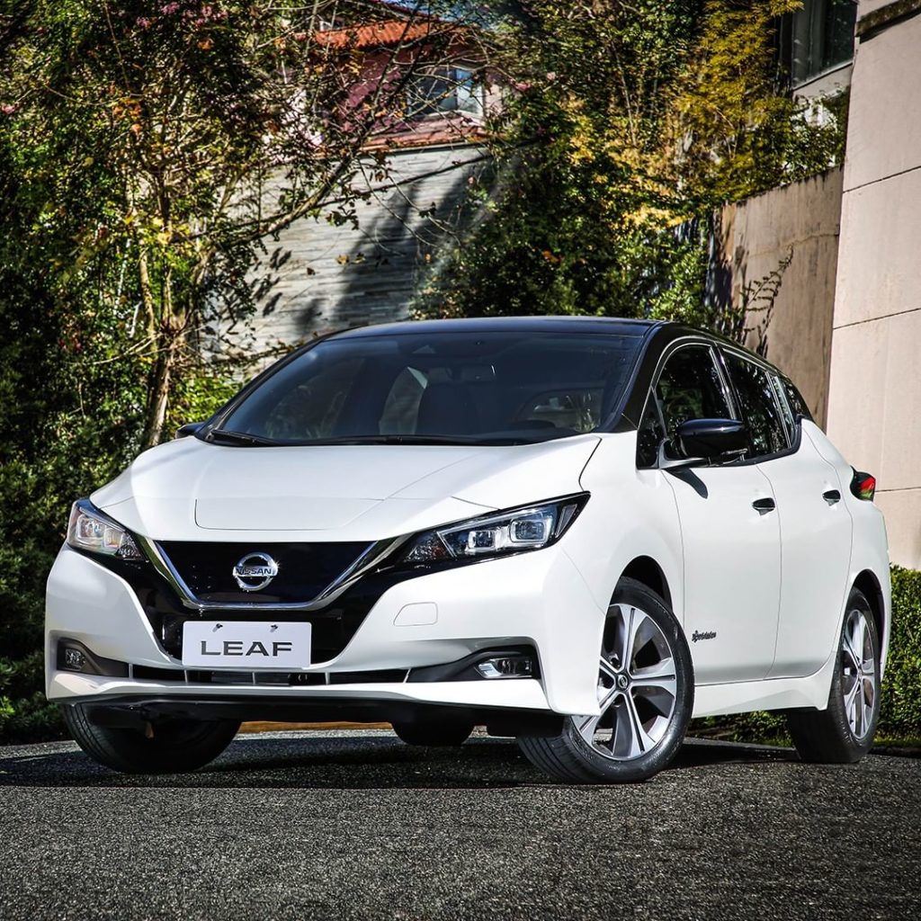 Driveway Flex.  #NissanLEAF #SimplyAmazing...