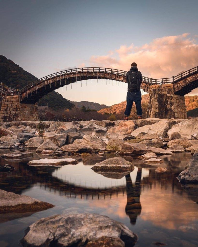 Yamaguchi Prefecture's famous Kintai-kyo Bridge was built back in 1673, and was ...