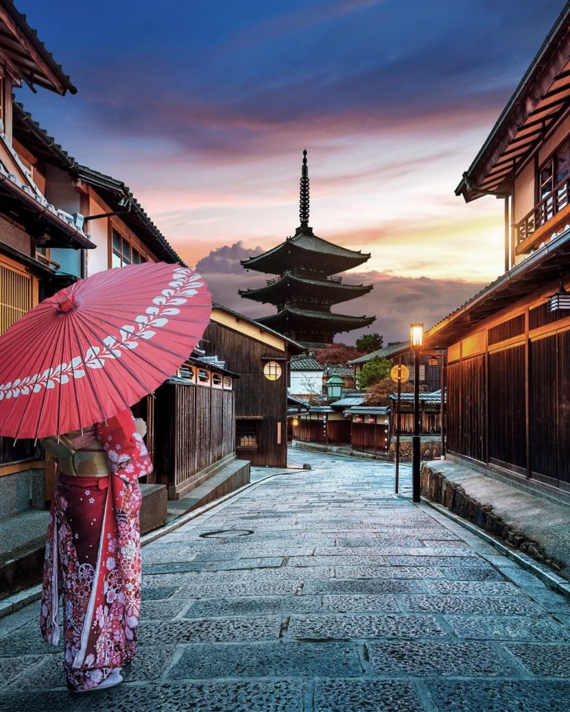.
Yasaka-dori's cobblestone path through Kyoto is a cozy place to bask in Japane...