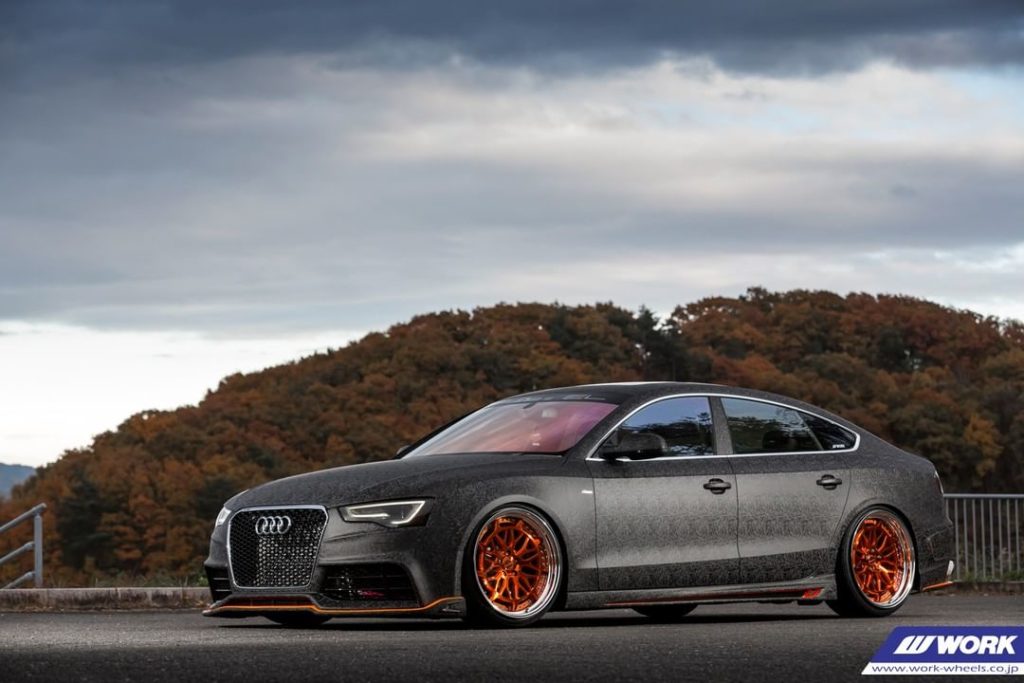 @fessel.jp Audi A5 on NEW WORK Gran Seeker DMX #artofwheel #granseekerdmx...