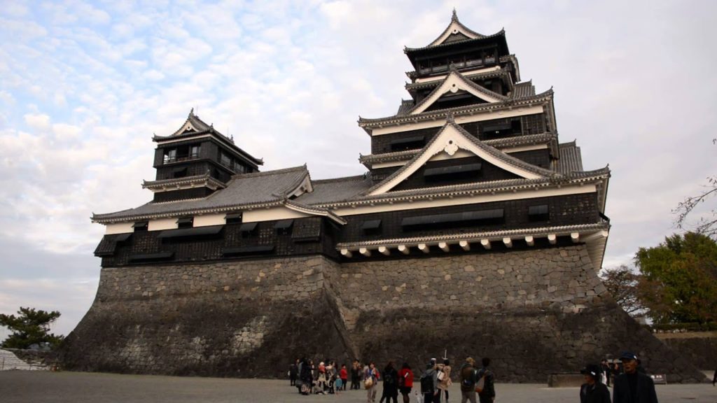 アキーラさん訪問①日本３名城・熊本市・熊本城・天守閣Kumamoto-castle,Kumamoto-city,Japan