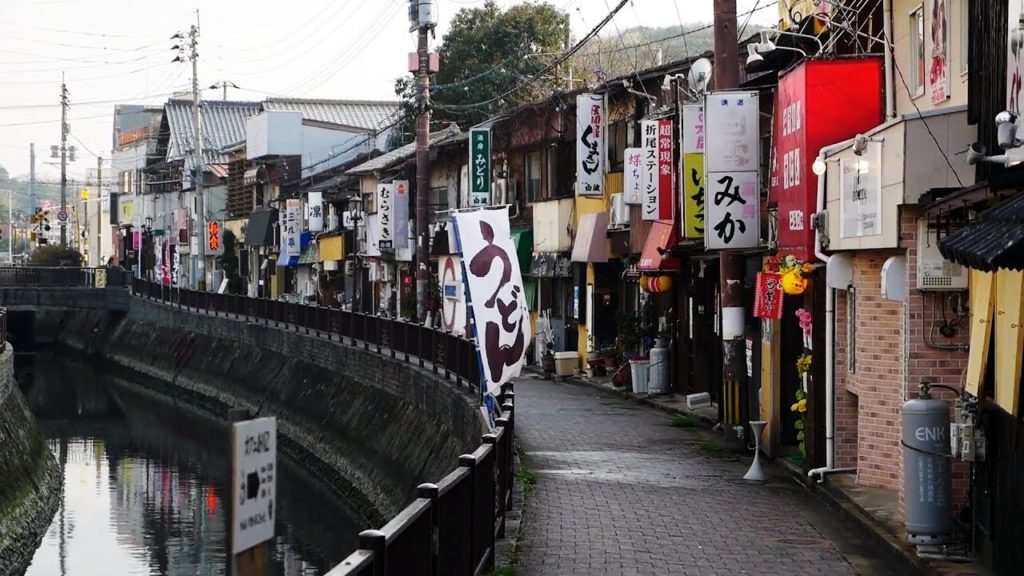 Horikawa Canal Super Retro Street in Orio, Kitakyushu Horikawa Canal Super Retro Street in Orio, Kitakyushu