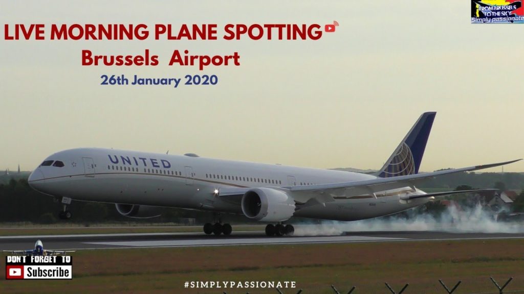 Live [PART IV] MORNING Plane Spotting at Brussels Airport BRU/EBBR 26th January 2020