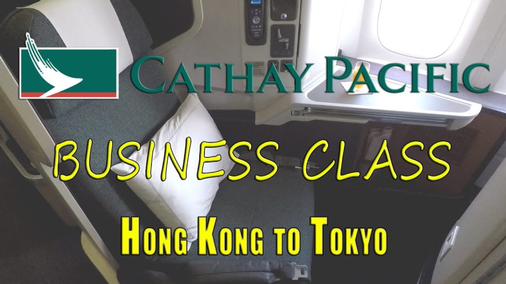 2020 Cathay Pacific Business Class Seat Tour - Hong Kong to Tokyo (Narita Airport) includes meal