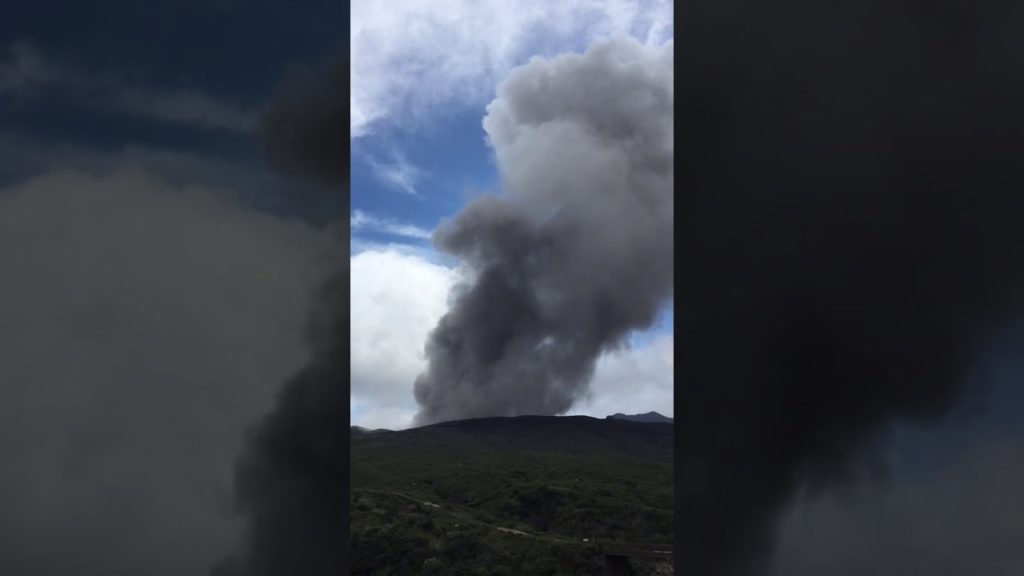 日本 九州 熊本阿蘇火山爆發 阿蘇噴火 Kumamoto Mount Aso Volcano Eruption 9/2019