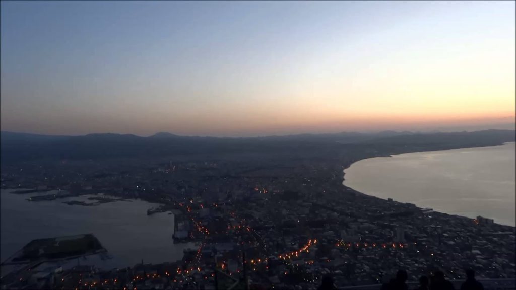 Night view to go off of Mount Hakodate函館山の夜景が消えるまで