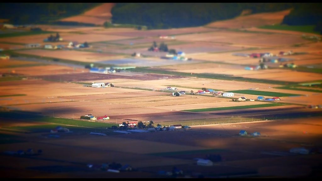 【ジオラマ風動画】　富良野の秋　Autumn of Furano-shi, Hokkaido