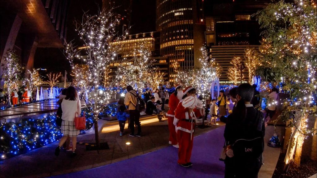 Dai Nagoya Building Christmas Sky Garden, Japan 大名古屋ビルヂング・クリスマス・スカイガーデン | Binaural Audio 4K Walk