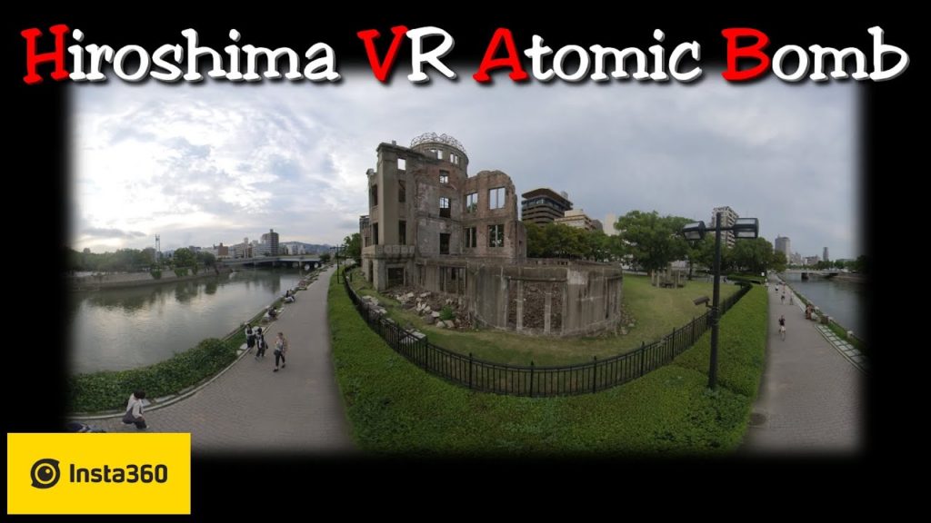 Japan Hiroshima 広島市, Peace Memorial 原爆ドーム, Hiroshima Castle 天守閣, Virtual Reallity