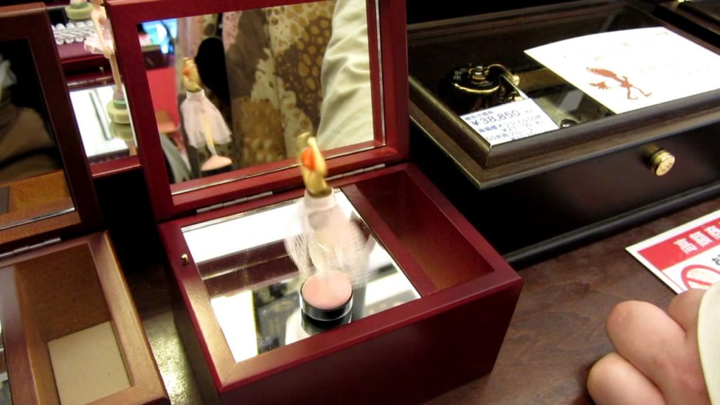 Spinning ballerina music box in Otaru, Japan