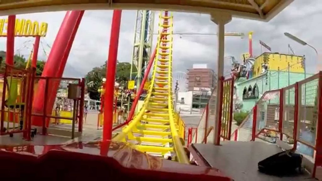 Austria, Vienna, Prater - Roller coaster Boomerang - full ride - fpp by GoPro