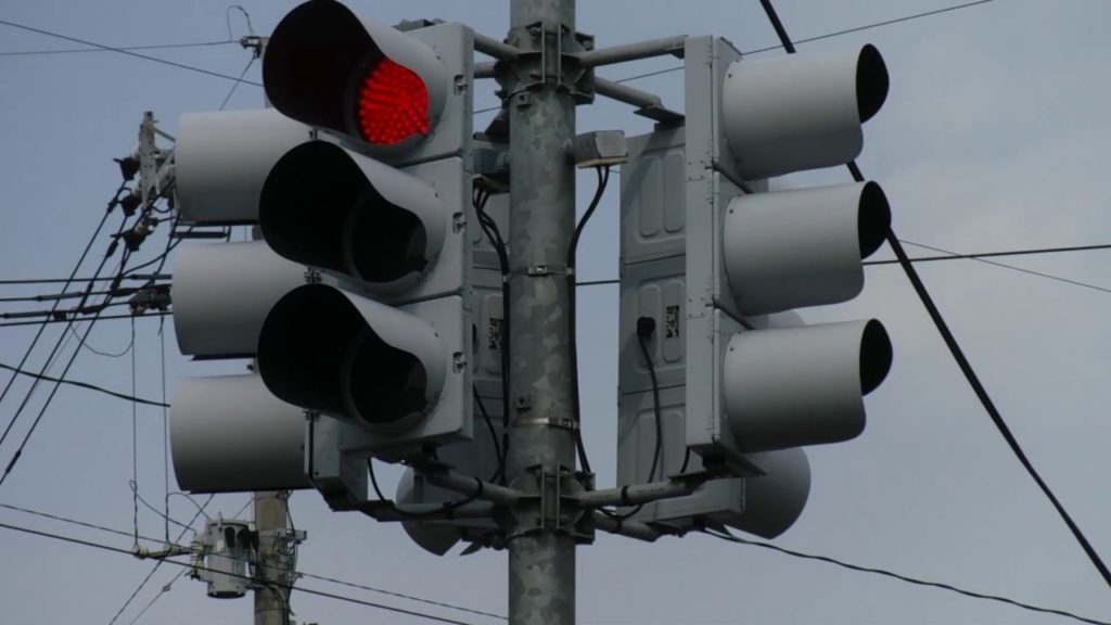 Traffic lights 🚥 in crossroads Kumamoto Japan.＃ 256