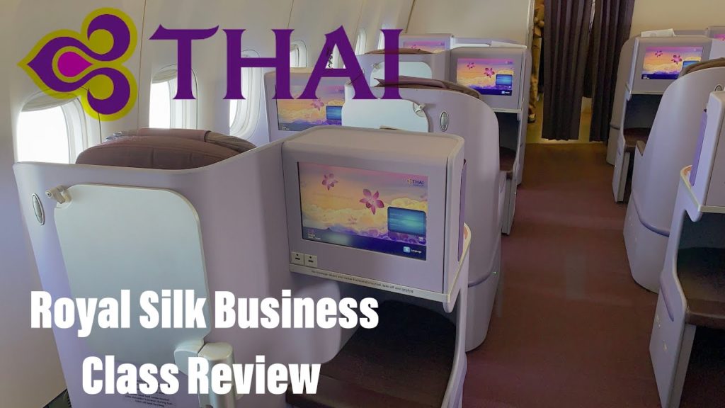 Thai Airways Royal Silk BUSINESS CLASS Review B777-300ER Incheon - Taipei (Bangkok) TG635