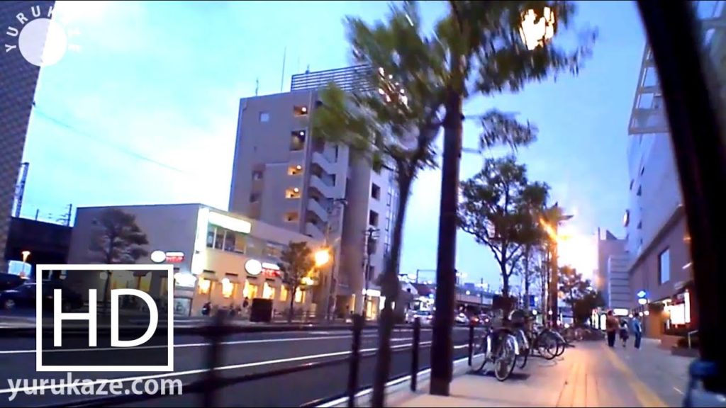 Late evening bike ride in Nagamachi, Sendai, Miyagi, Tohoku, Japan