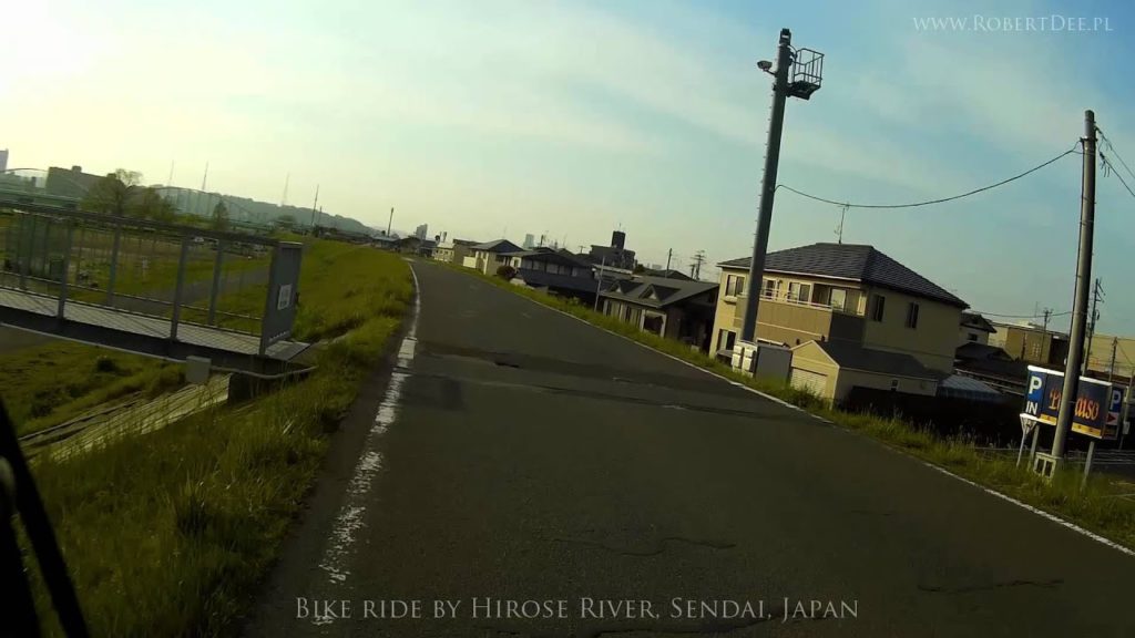 702. Bike ride by Hirose River, Sendai, Japan