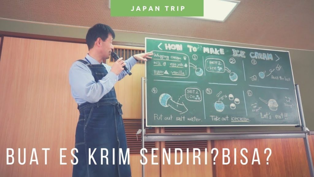 Tutorial Cara Buat Es Krim! Ice Cream Making Experience Di Okayama!