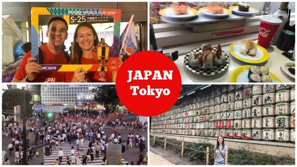JAPAN VLOGS - Tokyo. Rugby World Cup, Shibuya Crossing, Yoyogi Park, Starbucks Roastery, Genki Sushi