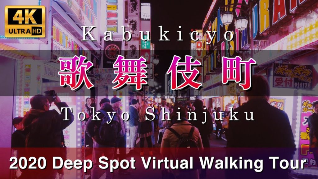 Japan Tokyo Shinjuku Kabukicho 2020 Night Street View 4K Deep Spot Underground Virtual Walking Tour
