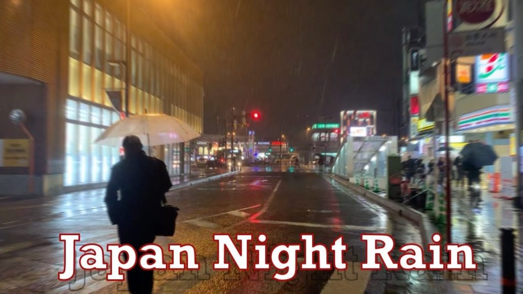 Watch New Version - Japan Night Rain Walk 2020.01.29 Tokyo Suburb Relax Sleep Meditate focus study