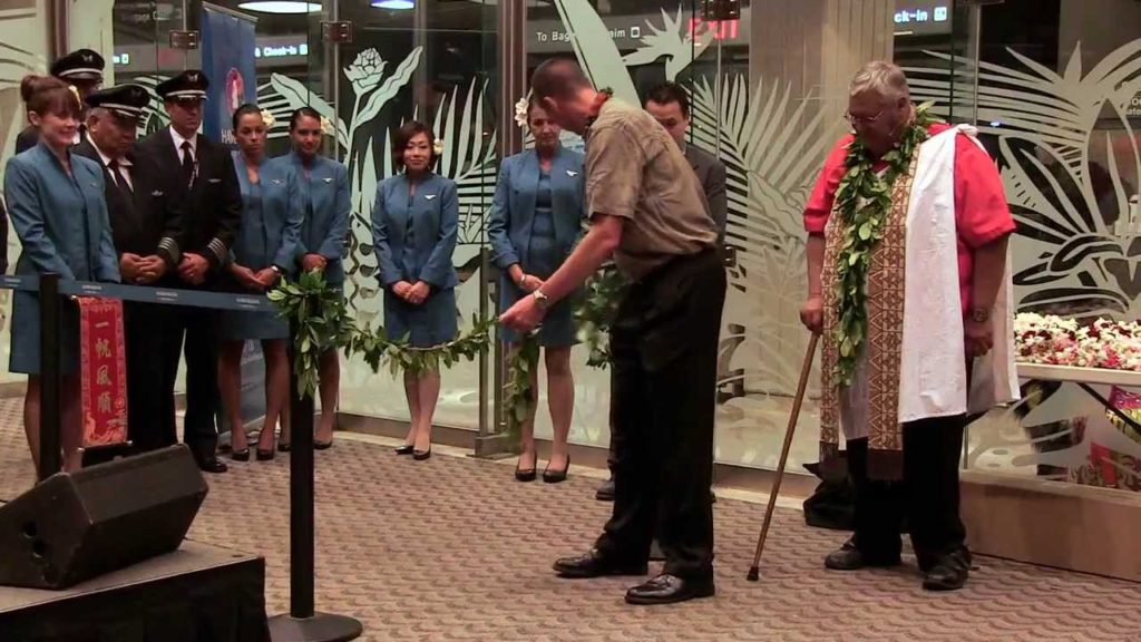 Hawaiian Airlines' Inaugural Departure Ceremony to Taipei