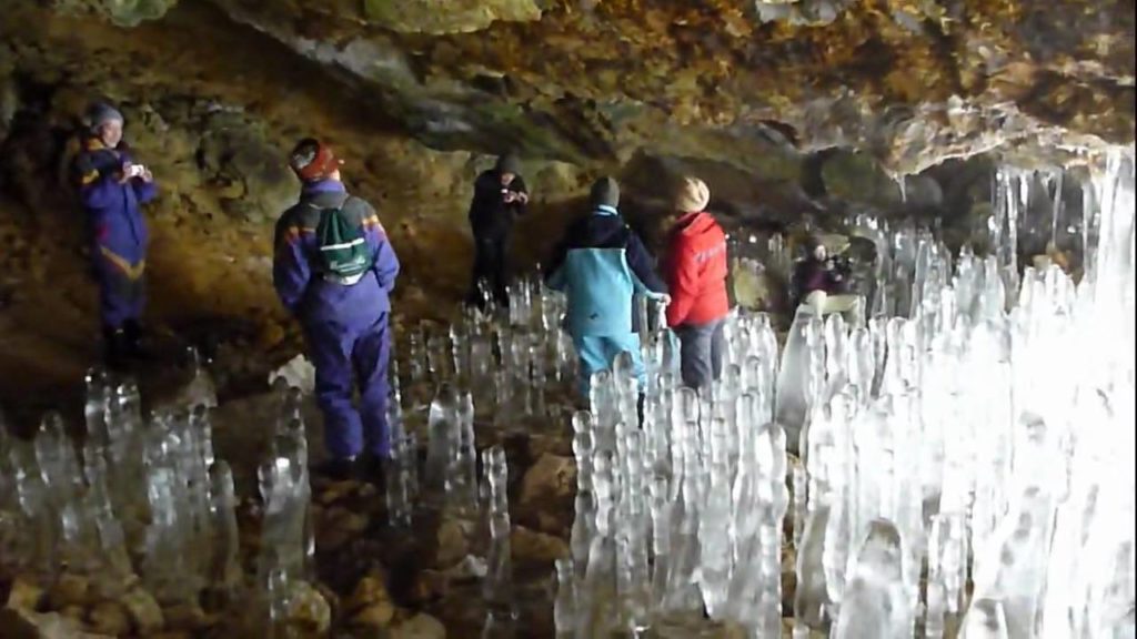 Snowshoeing to See Ice Pillars in Date, Hokkaido