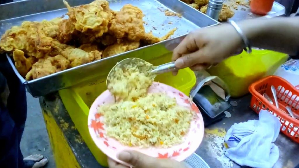 Most Propolar Fried Chicken Rice || Fried Rice || Fried Chicken Rice-Indian Street Food || @Rs.100/-