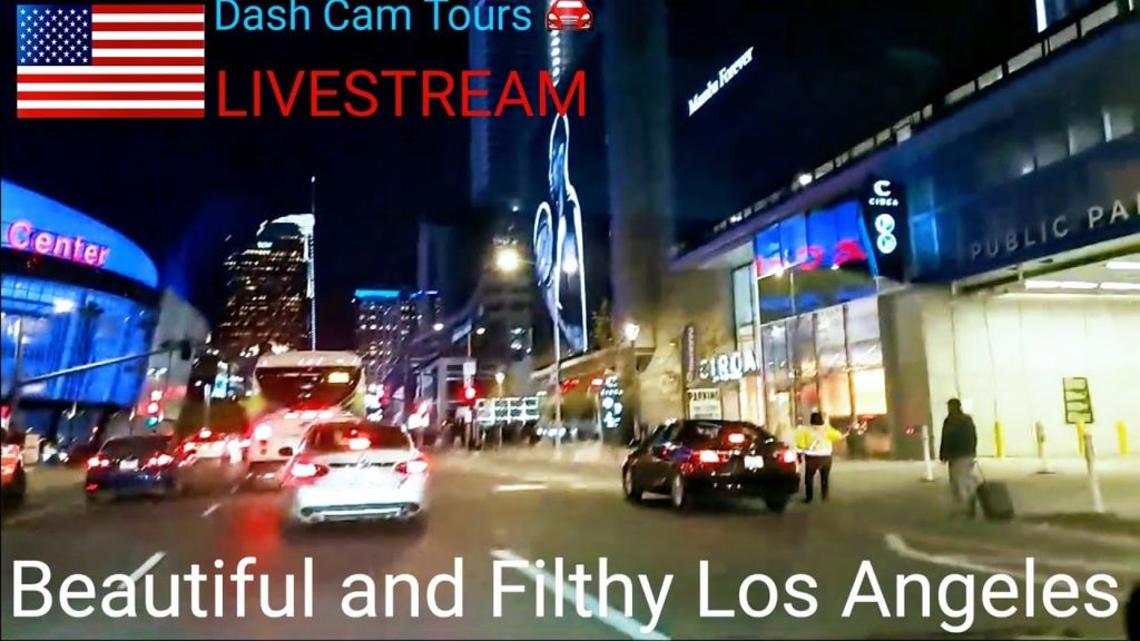 Recorded as LIVE STREAM ||  Homeless in Downtown Los Angels || Dash Cam Tours 🚘