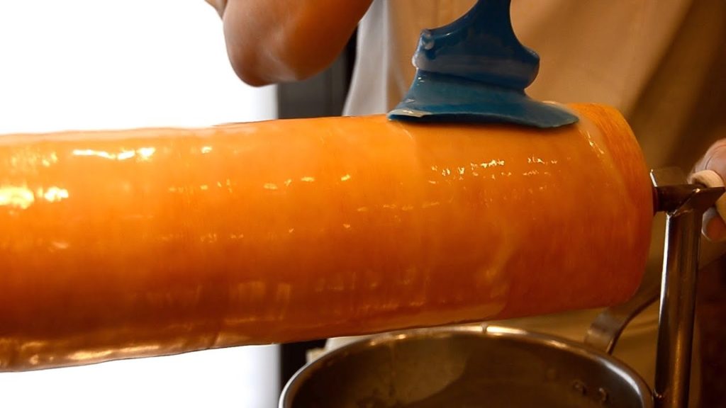 Layered Butter Cake Belgian Waffles - Japanese Street Food