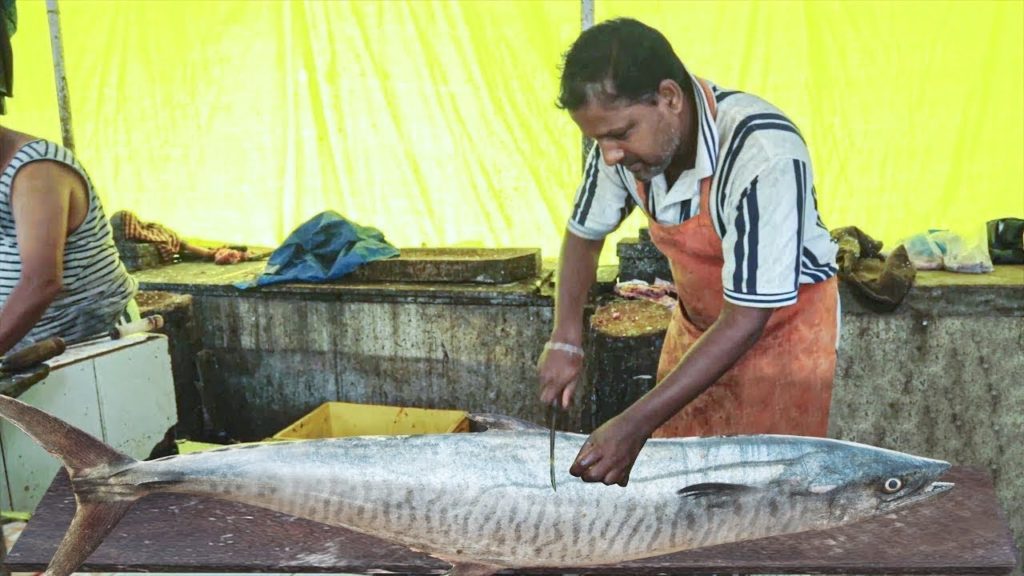 Live Fish Slicing Skills  | 2020 Indian Fish Market