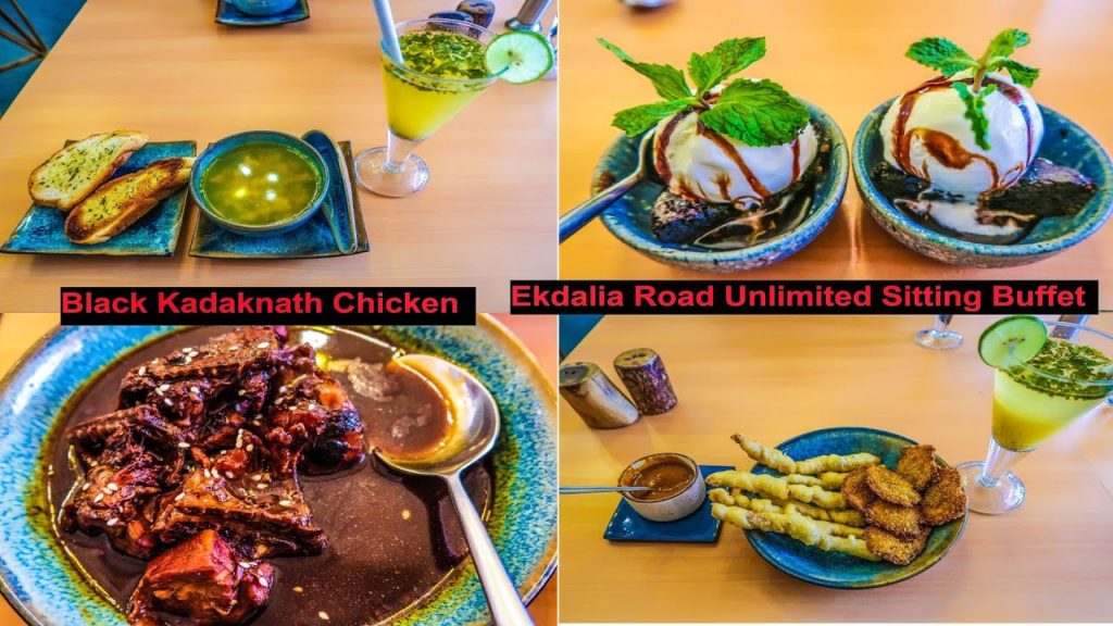 Black Kadaknath Chicken || Unlimited Table Served Buffett at EKDALIA ROAD - Boutique Cafe