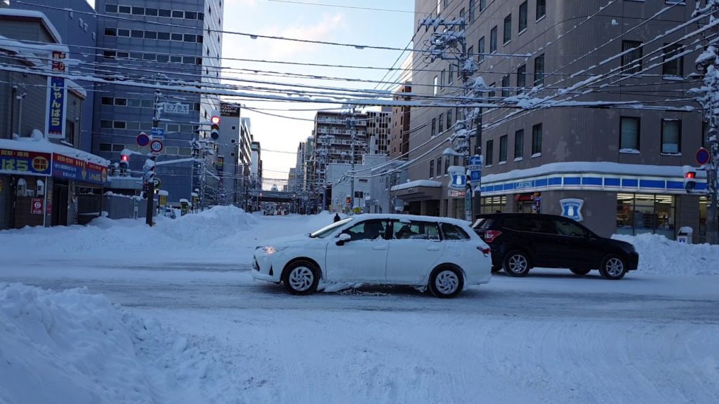 Walk through snowy Sapporo 2020