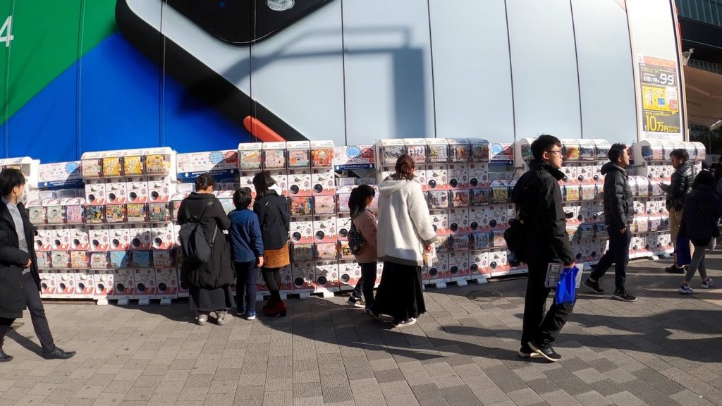 4K gachapon town akihabara tokyo japan (travel to japan,trvel trip in japan,turisut spot in japan)