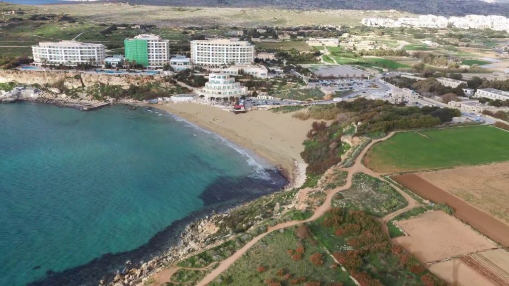 Golden Bay (Malta) fimi x8 se drone footage #017