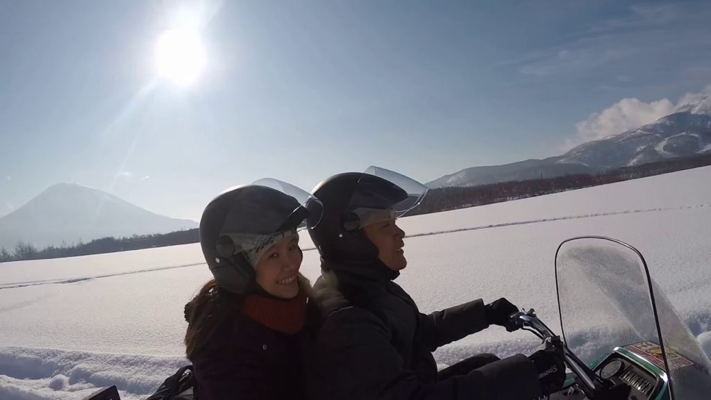 Hokkaido Winter “snowmobile experience “👫 🇯🇵