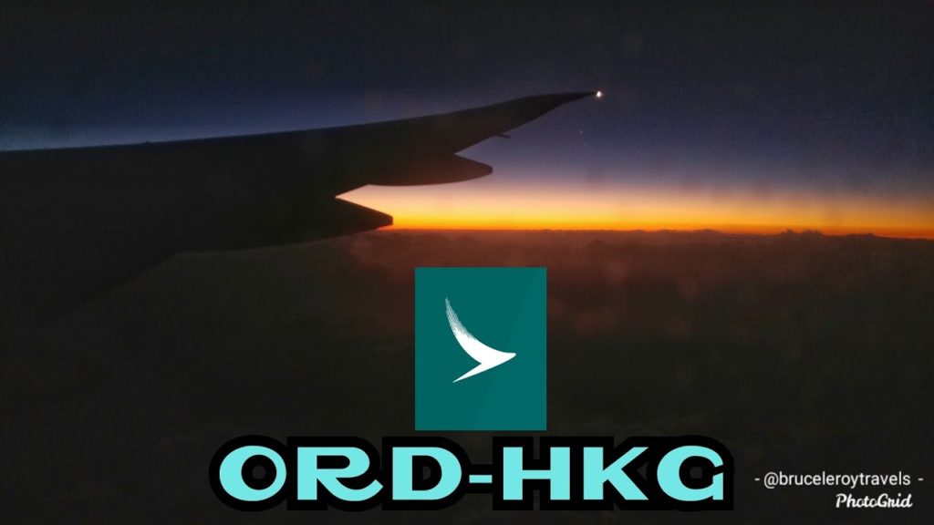Cathay Pacific CX807 Chicago to Hong Kong Economy class Trip report Cathay Pacific CX807 Chicago to Hong Kong Economy class Trip report