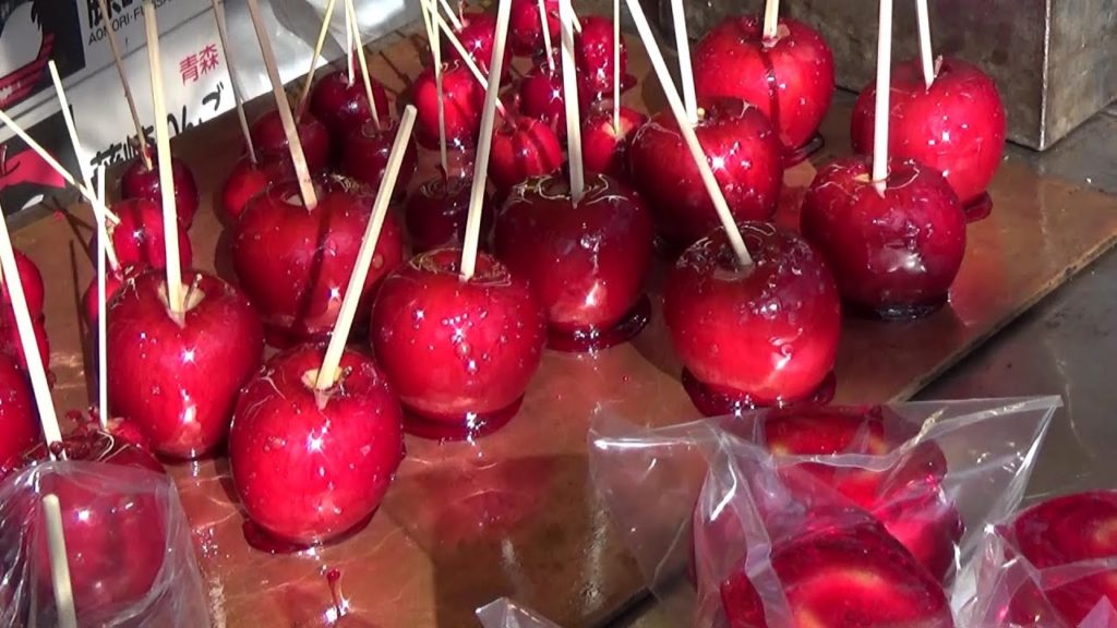 "Setsubun" festival, Bean scattering "Mamemaki", Street food Japan "Setsubun" festival, Bean scattering "Mamemaki", Street food Japan