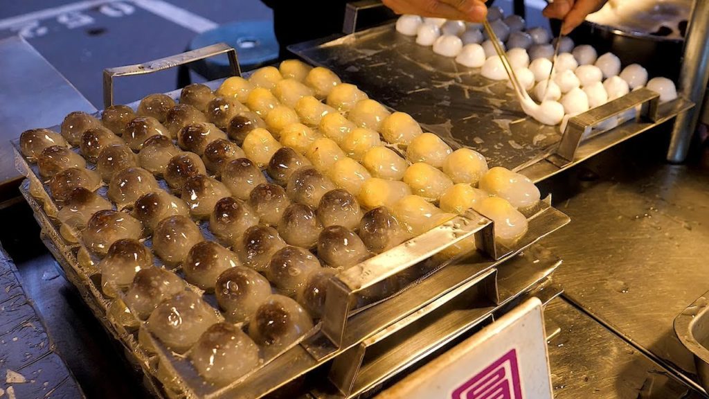 Cold transparent rice cake - Taiwan street food