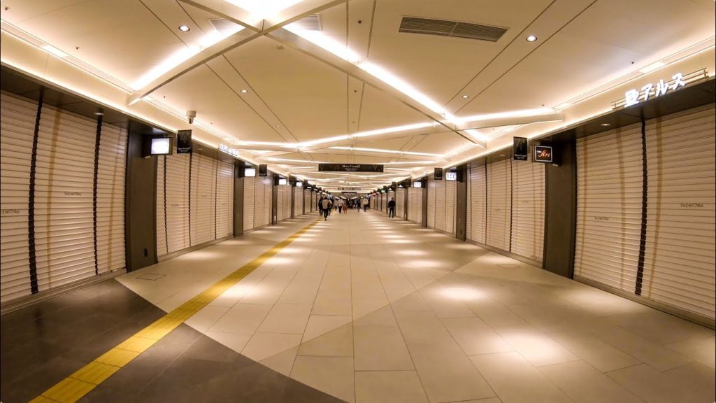 名古屋 栄の地下街の夜 Nagoya, Sakae Underground Street Japan | Binaural Audio 4K Walk