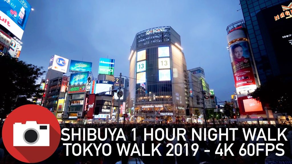 One Hour Night Walk in Shibuya – Summer 2019 – Slow TV – Tokyo – 4K 60FPS One Hour Night Walk in Shibuya - Summer 2019 - Slow TV - Tokyo - 4K 60FPS