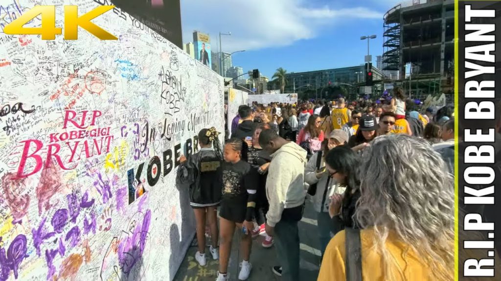 Kobe Bryant Fan Memorial at Staples Center | 4K HDR10+ Travel Videos