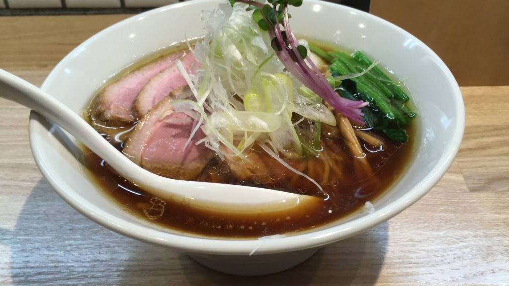 DUCK SHOYU RAMEN in Asakusa at Homemade Noodles Billiken